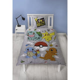 Set di copripiumino Pokémon Grigio Ala francese 2 Pezzi