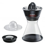 Bosch MCP72GPB Plastica, Acciaio inossidabile Nero, Trasparente spremiagrumi