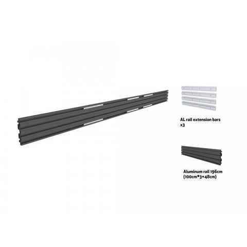 Multibrackets 3880 Accessorio per il montaggio del monitor (Multibrackets M Pro Series - Triple Screen Rail 348cm Black)