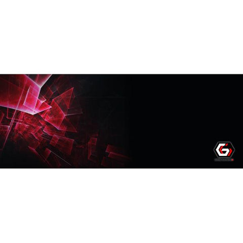 TECHMADE TAPPETINO MOUSE ANTISCIVOLO GAMING PRO EXTRA LARGE 35X90CM NERO ROSSO