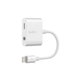 Belkin RockStar cavo per cellulare Bianco 3.5mm Lightning