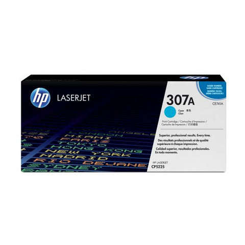 TONER HP 307A CIANO PARA ESTAMPACIONES LASERJET GARANZIA ITALIA (CE741A)