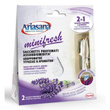 ARIASANA MINIFRESH ASSORBIUMIDITA PER ARMADI SACCHETTI DA 50 GR LAVANDA CONF 2 Pz.