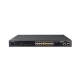 Planet GS-4210-16P2S switch di rete Gestito L2+ Gigabit Ethernet (10/100/1000) Nero 1U Supporto Power over Ethernet (PoE)