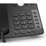 Snom D712 telefono IP Nero 4 linee (Snom VOIP Corded Desk Phone D712)