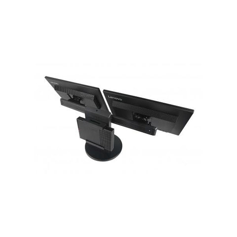 Lenovo 4XF0L72016 Supporti a parete per TV Scrivania Nero (Lenovo Tiny In One - Stand - for 2 monitors / mini PC - screen size: 17-23)