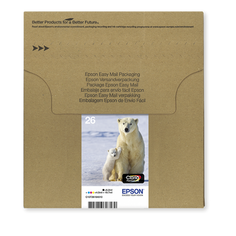 Epson Polar bear Multipack 4-colours 26 EasyMail (EPSON 26 POLAR BEAR MULTIPACK EASYMAIL)