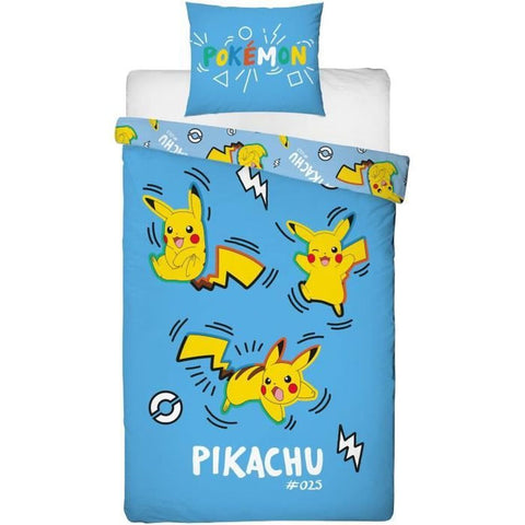 Set di copripiumino Pokémon Azzurro 2 Pezzi