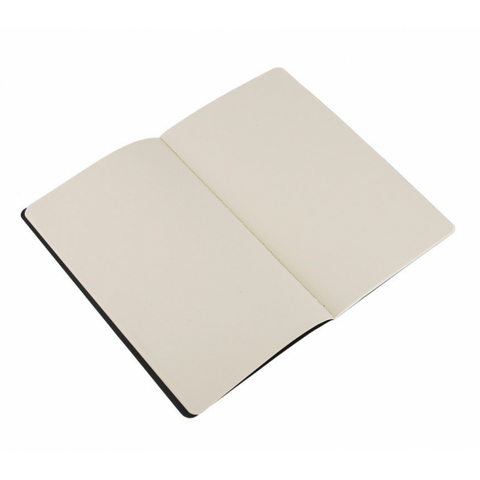 MOLESKINE CAHIER JOURNAL LARGE BLACK PLAIN QUADERNO 210 X 130 MM 80 FOGLI COL. NERO CONF 3 Pz.