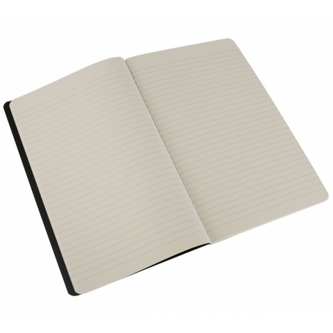 MOLESKINE CAHIER JOURNAL LARGE BLACK RULED QUADERNO A RIGHE 210 X 130 MM 80 FOGLI COL. NERO CONF 3 PZ.