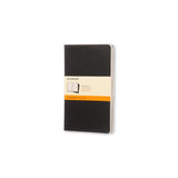 MOLESKINE CAHIER JOURNAL LARGE BLACK RULED QUADERNO A RIGHE 210 X 130 MM 80 FOGLI COL. NERO CONF 3 PZ.