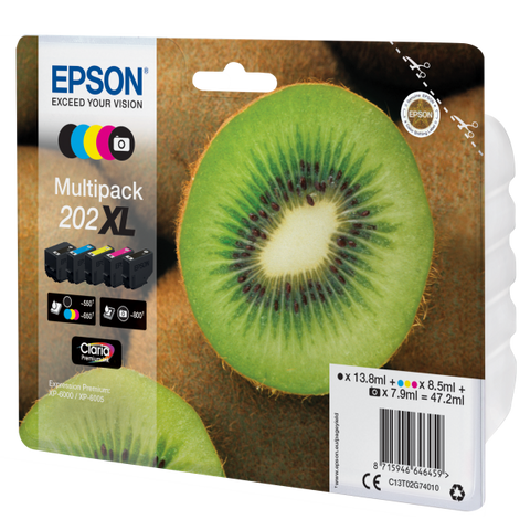 Epson Kiwi Multipack 5-colours 202XL Claria Premium Ink