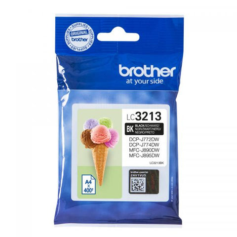 BROTHER LC-3213BK nero 400PP X DCP-J572DW MFC-J491DW MFC-J890DW