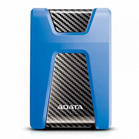 ADATA DashDrive Durable HD650 - Festplatte - 2TB - extern (tragbar) - 2.5" (6,4 cm) - USB 3,1 - 256-Bit-AES - Blau (AHD650-2TU31-CBL)