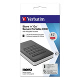 Verbatim Disco rigido portatile Store ?n? Go Secure con tastierino di accesso da 1TB