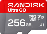 SanDisk microSDXC Ultra GO 256 GB UHS-I Speicherkarte bis 190 MB/s V10 A1