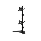 Amer AMR2SV Supporti a parete per TV 61 cm [24] Scrivania Nero (DUAL MONITOR MOUNT - VERTICAL STAND)