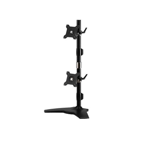 Amer AMR2SV Supporti a parete per TV 61 cm [24] Scrivania Nero (DUAL MONITOR MOUNT - VERTICAL STAND)