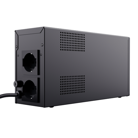 TRUST OXXTRON GRUPPO DI CONTINUITA' 1.000 VA 480 WATT CON 2 PRESE SHUCKO NERO