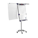 Nobo Cavalletto magnetico portatile in acciaio Classic con bracci estensibili (Nobo 1901920 Impression Pro Nano Clean Mobile Flipchart Easel including extendable arms)