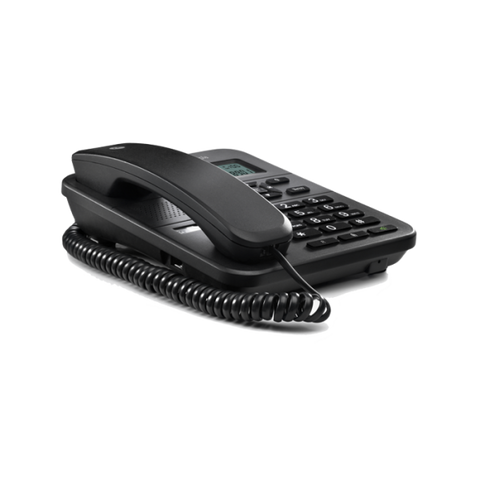 MOTOROLA CT202 TELEFONO DA TAVOLO CON AMPIO DISPLAY VIVAVOCE IDENTIFICATIVO DEL CHIAMANTE NERO