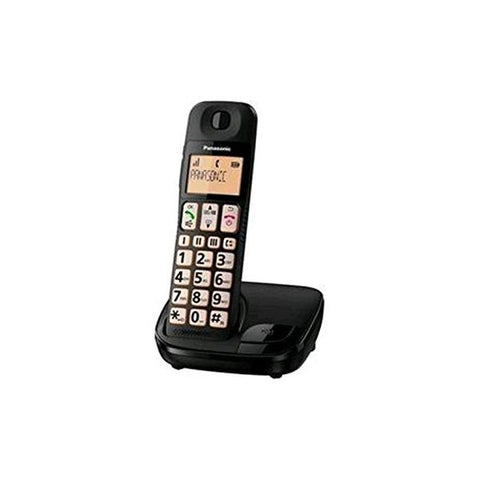 PANASONIC KX-TGE110JTB CORDLESS DECT PER ANZIANI ITALIA BLACK