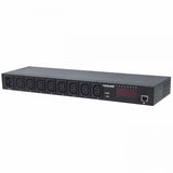Intellinet 163682 unit di distribuzione dell'energia [PDU] 8 presa[e] AC Nero (19 Intelligent 8-Port PDU - 19 Intelligent 8-Port PDU, - 19 Rackmountable C13 Intelligent Power Distribution Unit Moni