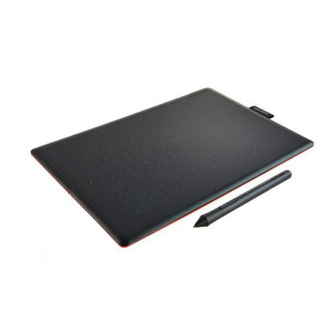 Wacom One by Medium tavoletta gráfica 2540 lpi (línea por cámara) 216 x 135 mm USB Nero, Rosso 