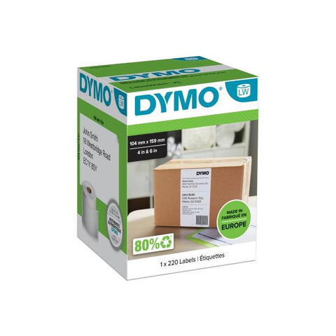 DYMO LABELWRITER 220 ETICHETTE 159x104 MM AUTOADESIVE BIANCO OPACO (S0904980)