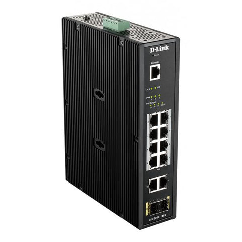 D-LINK DIS-200G-12PS SWITCH DI RETE GESTITO L2 GIGABIT ETHERNET (10/100/1000) NERO SUPPORTO POWER OVER ETHERNET (POE)