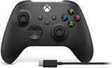 Microsoft Xbox Wireless Controller + USB-C Cable - Game Pad - kabellos - Bluetooth - Carbon Black - fr PC, Microsoft Xbox One, Android, Microsoft Xbox Series S, Microsoft Xbox Series X, iOS (EP2-299