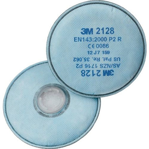 3M Rundpartikelfilter mit Aktivkohle P2R - 2 Stck (2128)