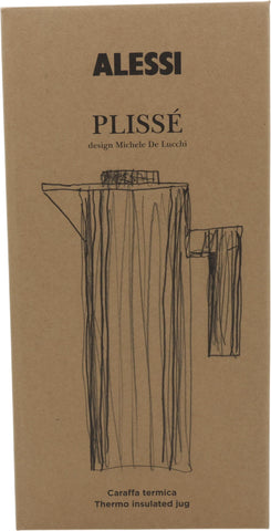 Alessi Plissé, Isolierkanne schwarz (MDL12 B)