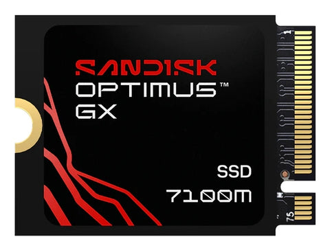 SanDisk Optimus GX 7100M - SSD - 1 TB - intern - M.2 2230 - PCIe 4.0 x4 (NVMe) (SDSP71100TAT-000E0)