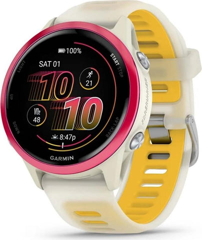 Garmin Forerunner 570 3,05 cm (1.2") AMOLED 42 mm Digital 390 x 390 Pixel Touchscreen Pink, Wei WLAN GPS (010-02970-02)