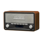 Denver Electronics DAB-18 Personale Analogico e digitale Nero, Grigio, Legno radio