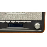 Denver Electronics DAB-18 Personale Analogico e digitale Nero, Grigio, Legno radio