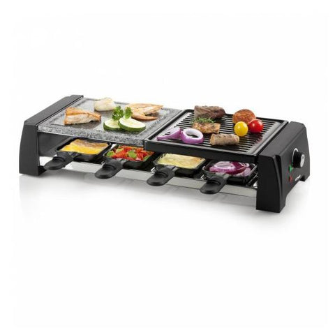 Domo DO9190G 8persona(e) 1200W Nero, Grigio griglia per raclette