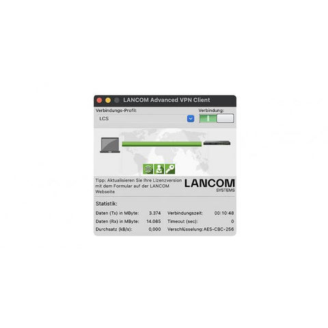 Lancom Systems Advanced VPN Client macOS, Upgr