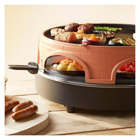 Emerio PO-113255.4 griglia per raclette 1500 W Nero, Marrone