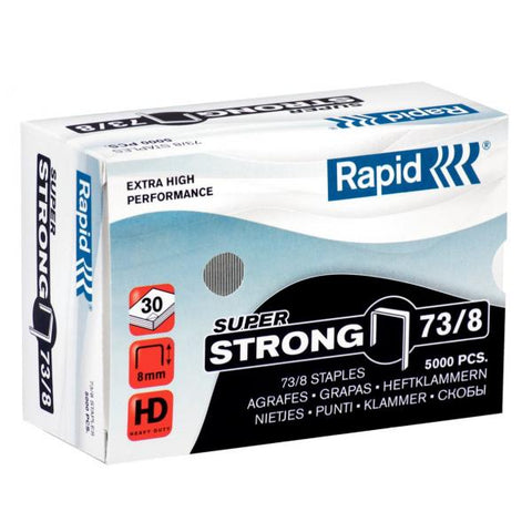 RAPID PUNTI METALLICI IZNCATI STRONG 73/8 MM CONFEZIONE 5.000 PUNTI