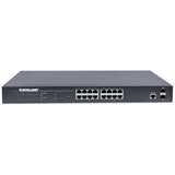 Intellinet 561198 switch di rete Gestito L2+ Gigabit Ethernet (10/100/1000) Supporto Power over Ethernet (PoE) 1U Nero