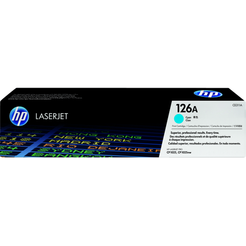 HP 126A TONER CIANO PER PER COLOR LASERJET PRO CP1025; LASERJET PRO MFP M175 TOPSHOT LASERJET PRO M275 1.000 PAGINE