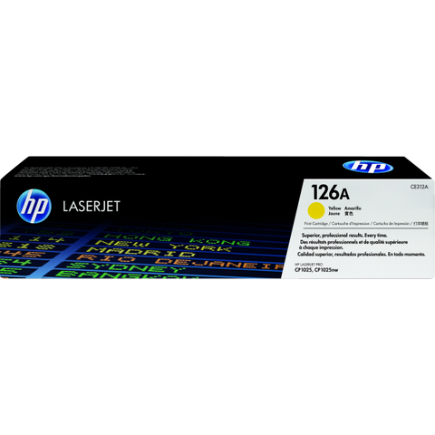 TONER HP 126A GIALLO POR ESTAMPA LASERJET 1.000PG (CE312A)