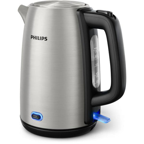 Philips Viva Collection HD9353/90 bollitore elettrico 1,7 L 2060 W Nero, Acciaio inossidabile