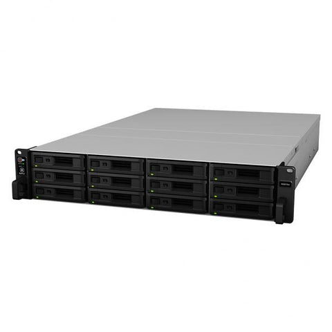 SYNOLOGY RS3618XS NAS CHASSIS RACK 2U 12BAY HDD/SSD SATA FORMATO 2.5"/3.5" COLORE NERO