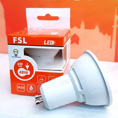 GU10 Lampadina LED - 3W 4000K 260LM 38 CRI>80