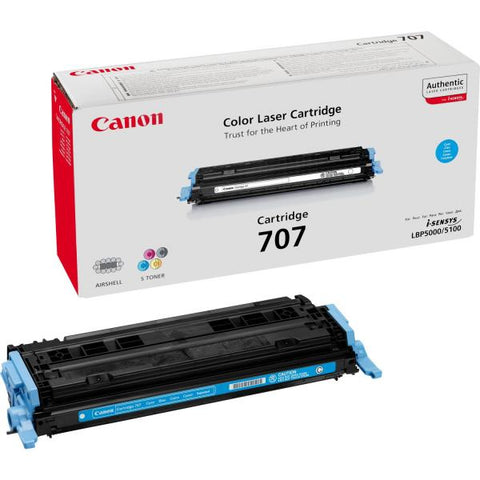 CANON 707 TONER CIANO PER LBP 5000-LBP5100 GARANZIA ITALIA (9423A004)