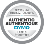 DYMO D1 NASTRO PER TRASFERIMENTO TERMICO COLORE NERO COLORE STAMPA BIANCO