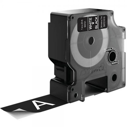 DYMO D1 NASTRO PER TRASFERIMENTO TERMICO COLORE NERO COLORE STAMPA BIANCO
